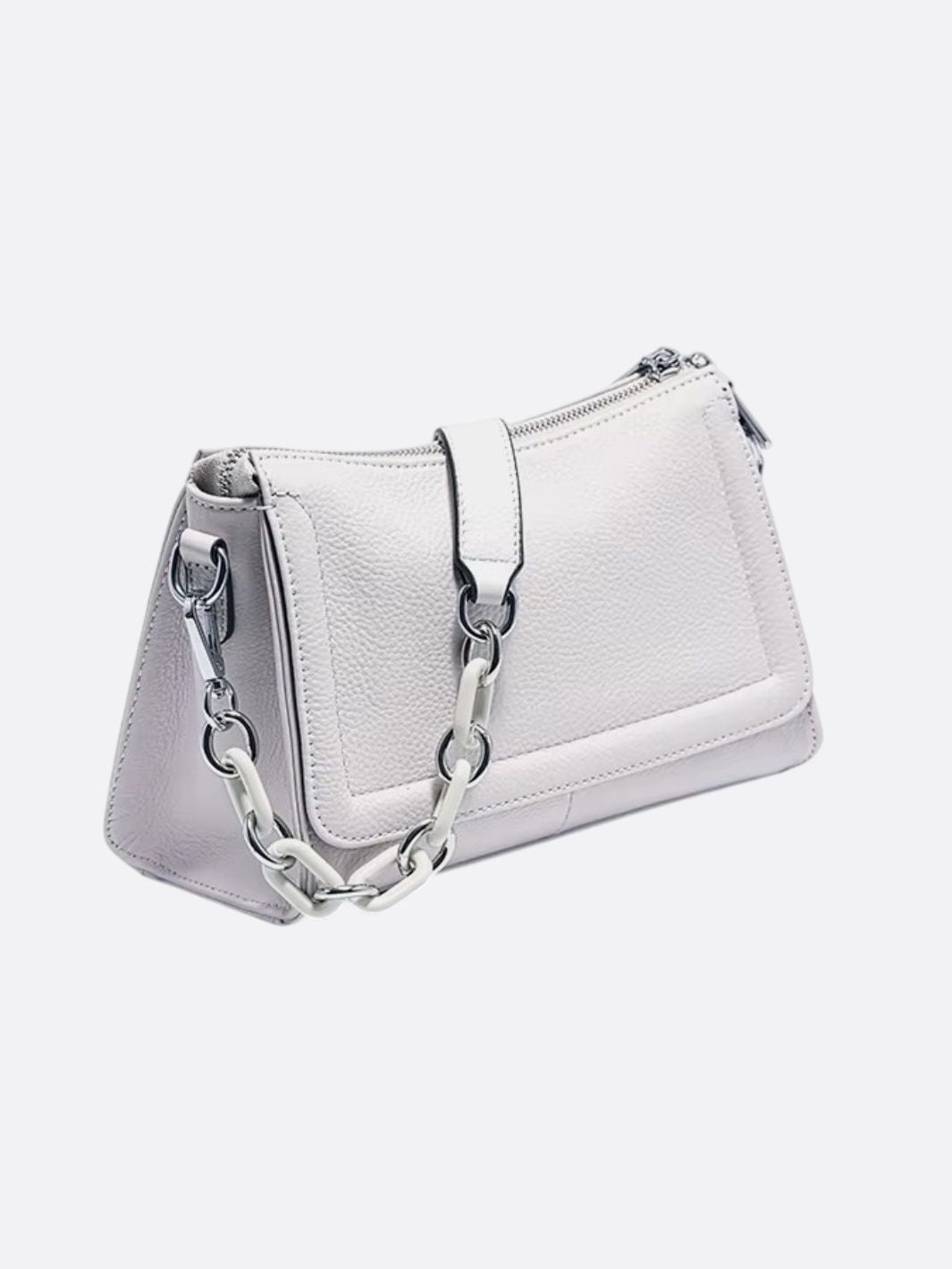 sac bandouliere cuir gris