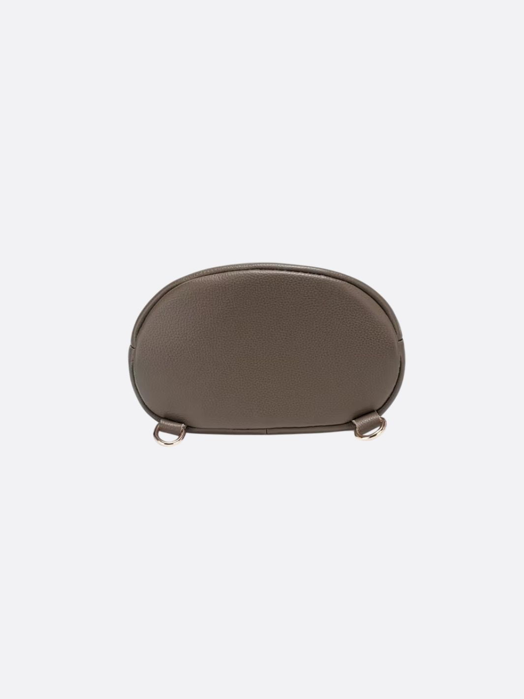 Wide leather shoulder bag