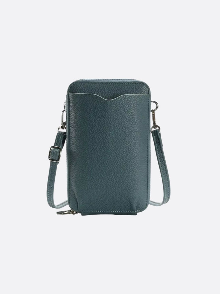 sac téléphone portefeuille bleu marine